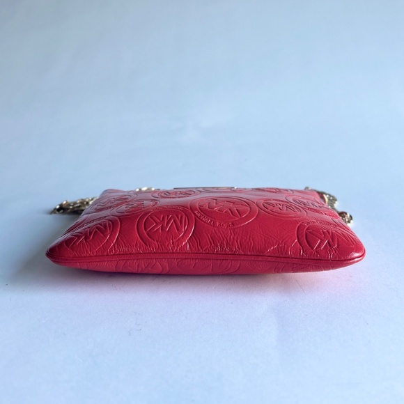 Michael Kors Red Patent Leather Shoulder Bag Crossbody Bag - Picture 6 of 12